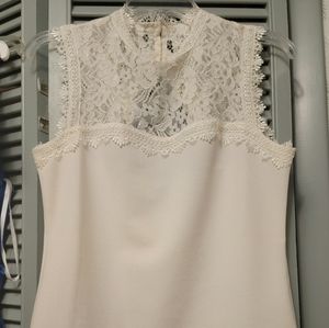 H&M tank cut lace top blouse